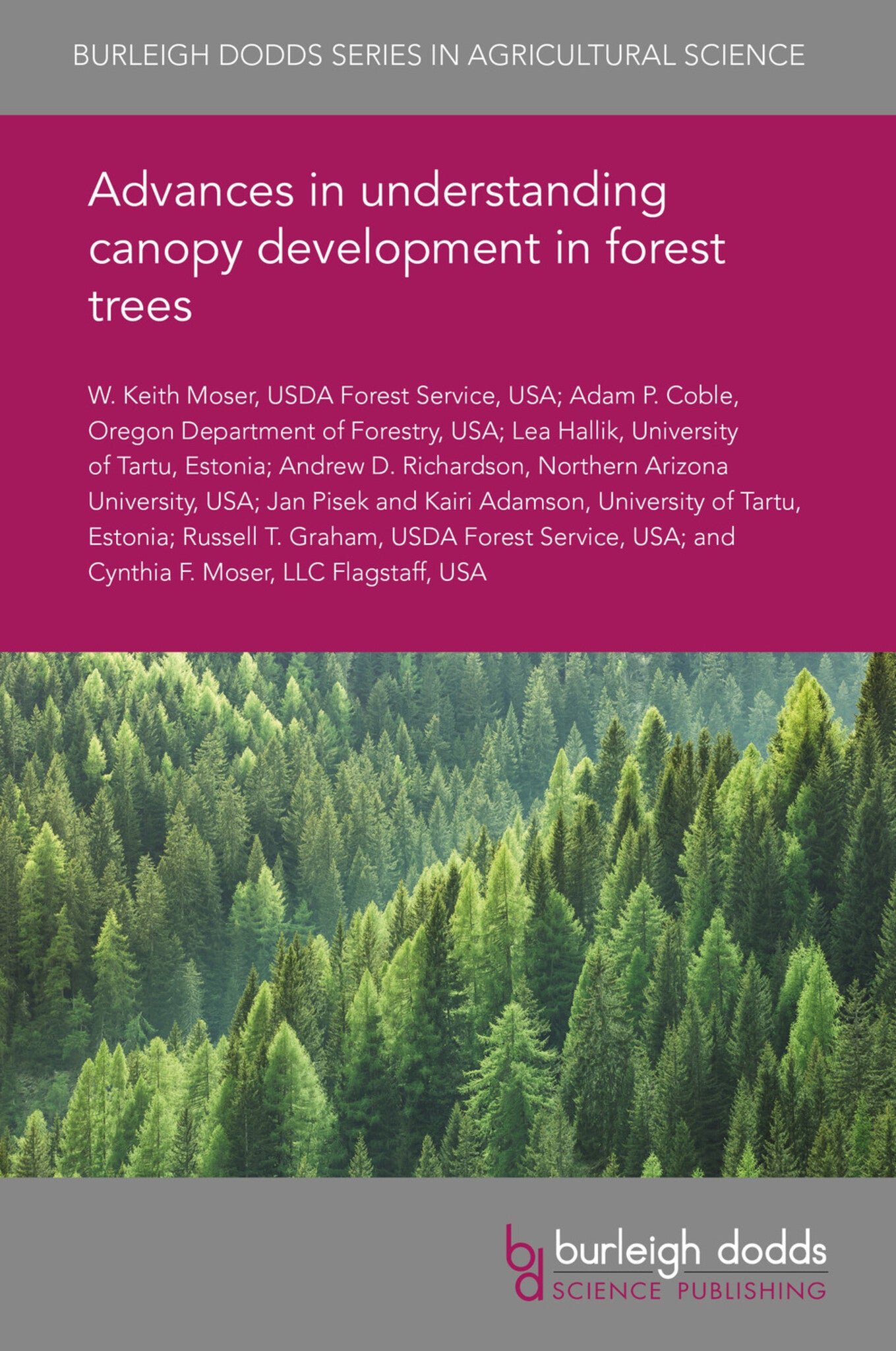 Cover image for Advances in understanding canopy development in forest trees ISBN 9781786764935